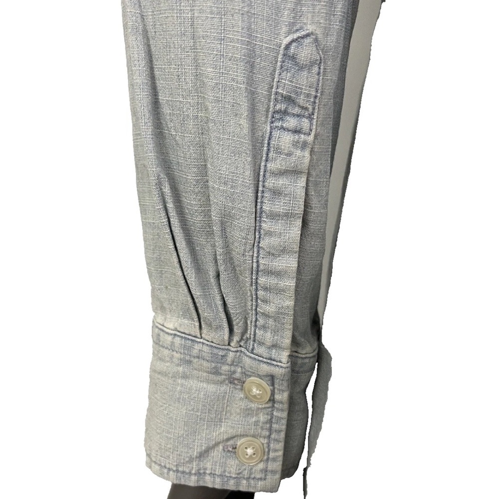 J. Crew Shirt Dress Women’s S Light Blue Cotton Denim Button Up - Picture 7 of 9
